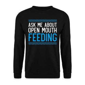 Baleines, baleines, observation des baleines, observation des baleines - Sweat-shirt Unisexe - noir - Devant - Alina (178cm) & Michal (187cm)