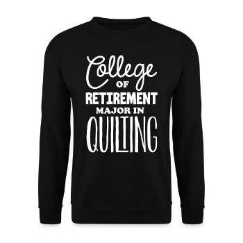 Quilting, tricot, machines à coudre, couture - Sweat-shirt Unisexe - noir - Devant - Alina (178cm) & Michal (187cm)