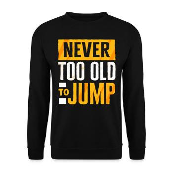 Skydiving, Skydiving - Unisex Sweatshirt - black - Front - Alina (178cm) & Michal (187cm)
