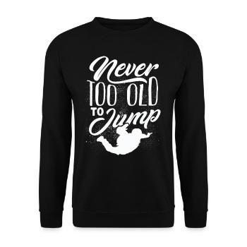 Skydiving, Skydiving - Unisex Sweatshirt - black - Front - Alina (178cm) & Michal (187cm)