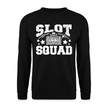 Machine à sous, Machines à sous, Jeux de hasard - Sweat-shirt Unisexe - noir - Devant - Alina (178cm) & Michal (187cm)