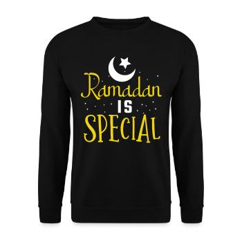 Ramadan, Rabian, Muslim, Islamic - Unisex Sweatshirt - black - Front - Alina (178cm) & Michal (187cm)