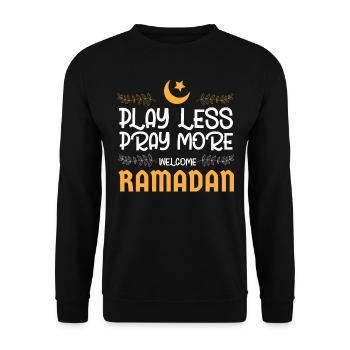 Ramadan, Rabian, Muslim, Islamic - Unisex Sweatshirt - black - Front - Alina (178cm) & Michal (187cm)