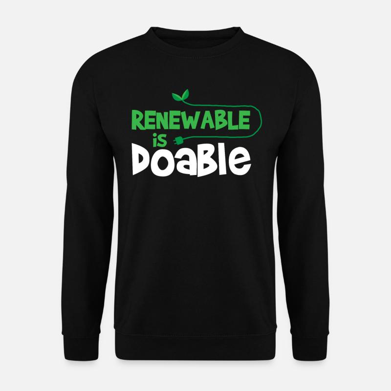 Erneuerbare Energie - Unisex Pullover - Schwarz