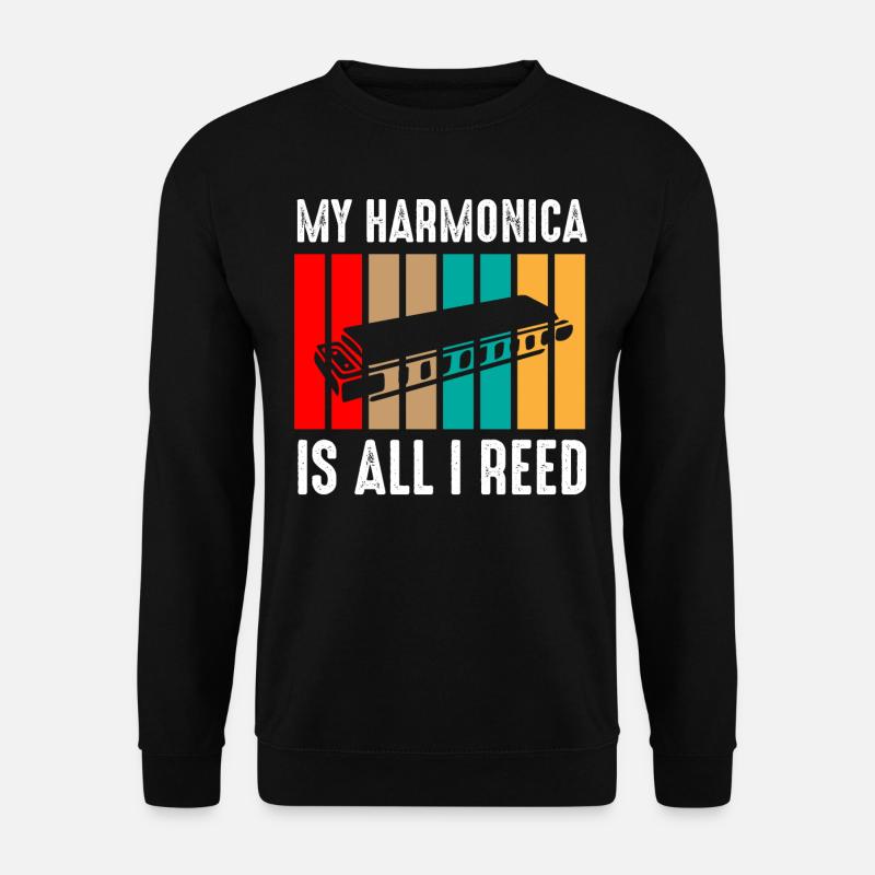 Harmoniciste, Musique d’harmonica - Sweat-shirt Unisexe - noir