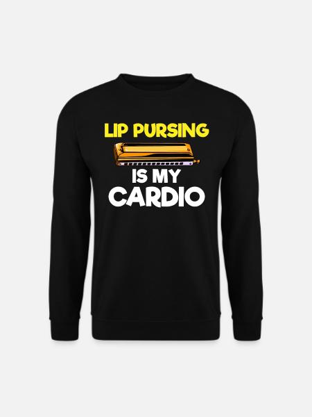 Harmonica player, Harmonica music - Unisex Sweatshirt - black