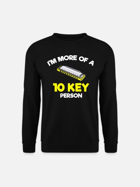 Harmonica player, Harmonica music - Unisex Sweatshirt - black