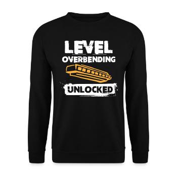 Harmonica player, Harmonica music - Unisex Sweatshirt - black - Front - Alina (178cm) & Michal (187cm)