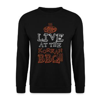 Korean BBQ, Korean Band, Korean - Unisex Sweatshirt - black - Front - Alina (178cm) & Michal (187cm)