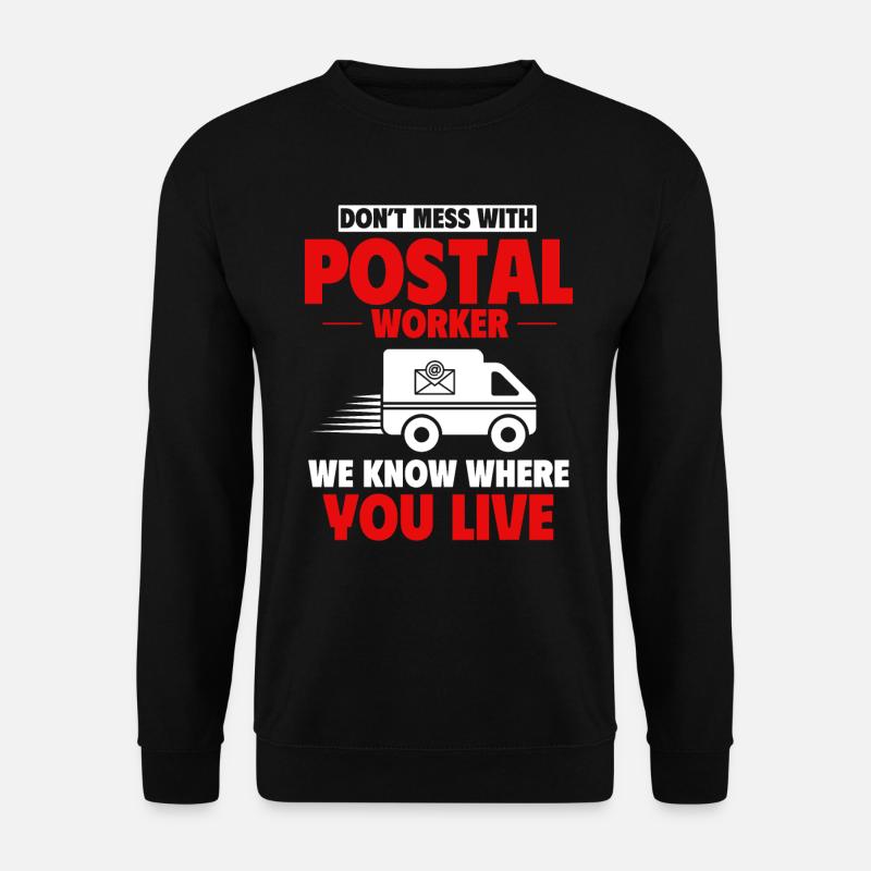 Post worker, post man - Unisex Sweatshirt - black