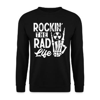 RAD technology, radiologist - Unisex Sweatshirt - black - Front - Alina (178cm) & Michal (187cm)