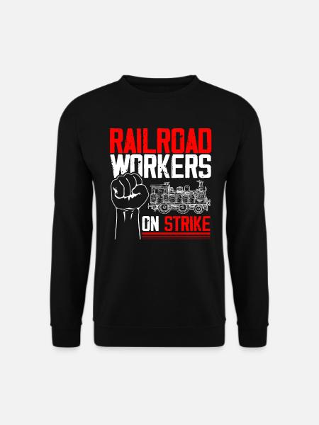 Ventilateur de chemin de fer, locomotive, conducteur de chemin de fer - Sweat-shirt Unisexe - noir