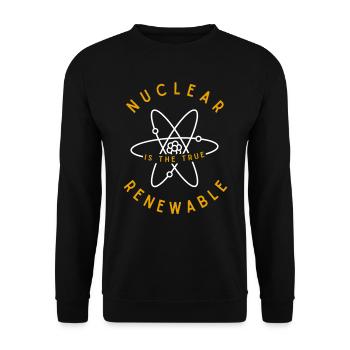Renewable Energy, E-Cars, EV Life, EV Drivers - Unisex Sweatshirt - black - Front - Alina (178cm) & Michal (187cm)