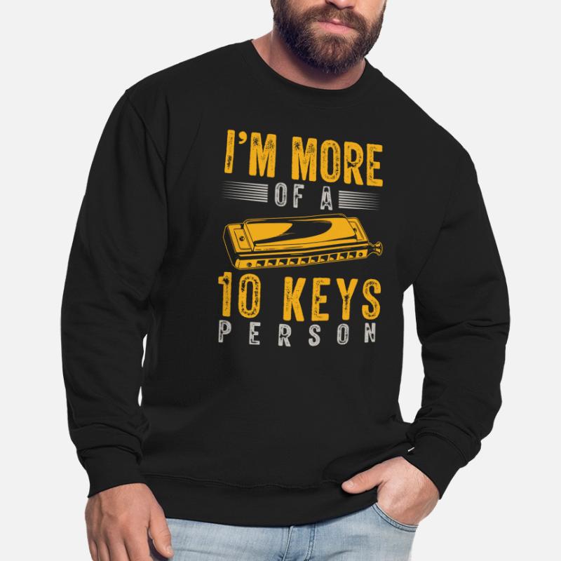Harmonica player, Unny harmonica Unisex Sweatshirt