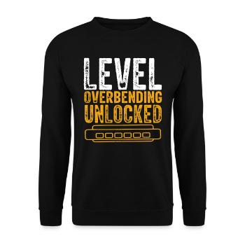 Harmonica player, Unny harmonica - Unisex Sweatshirt - black - Front - Alina (178cm) & Michal (187cm)
