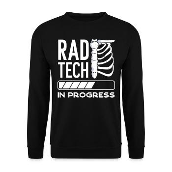 Radiologie, Radiologe - Unisex Pullover - Schwarz - Vorne - Alina (178cm) & Michal (187cm)
