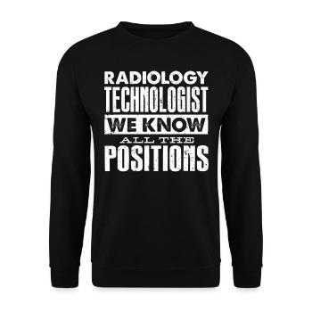 Radiologie, Radiologe - Unisex Pullover - Schwarz - Vorne - Alina (178cm) & Michal (187cm)