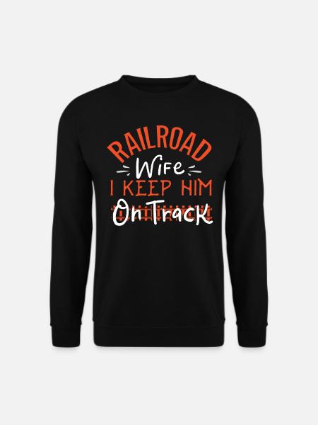 Railway, locomotive - Unisex Sweatshirt - black