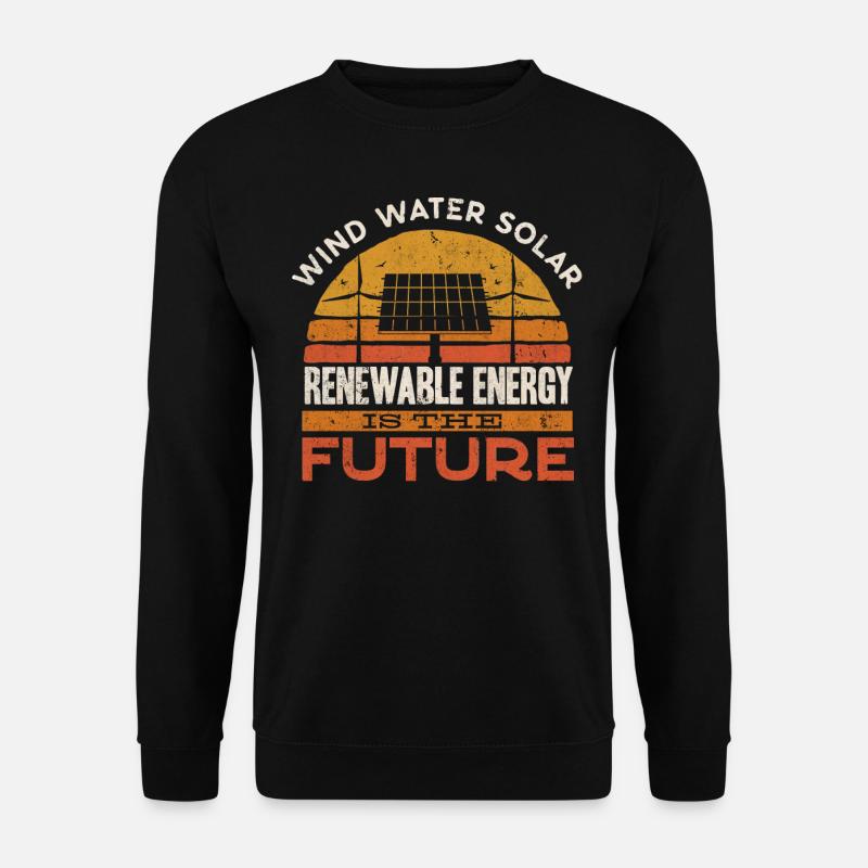 Solarenergie, Erneuerbare Energie - Unisex Pullover - Schwarz