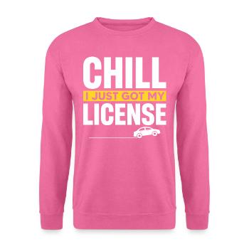 Permis de conduire - Sweat-shirt Unisexe - rose - Devant