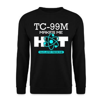 NUC Med Squad, Nuclear Medicine - Unisex Sweatshirt - black - Front - Alina (178cm) & Michal (187cm)
