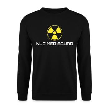NUC Med Squad, Nuclear Medicine - Unisex Sweatshirt - black - Front - Alina (178cm) & Michal (187cm)
