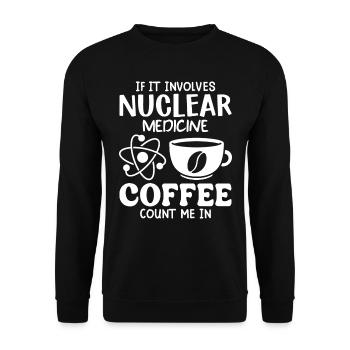 NUC Med Squad, Nuclear Medicine - Unisex Sweatshirt - black - Front - Alina (178cm) & Michal (187cm)