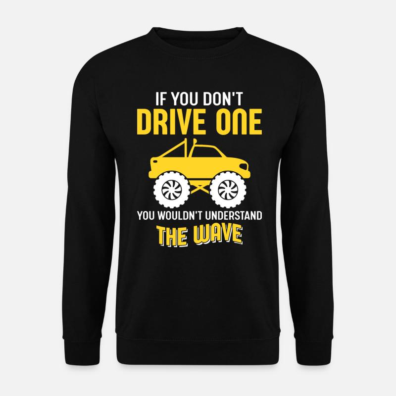Tout-terrain, 4x4, 4 roues - Sweat-shirt Unisexe - noir