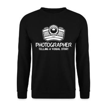 Photographe, Photographie - Sweat-shirt Unisexe - noir - Devant - Alina (178cm) & Michal (187cm)