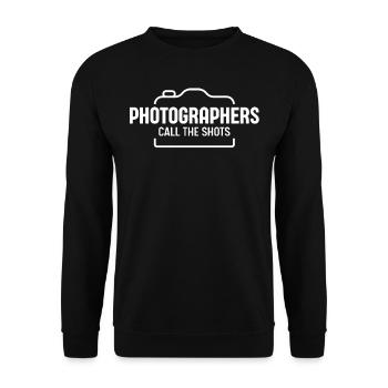 Photographer, Photography - Unisex Sweatshirt - black - Front - Alina (178cm) & Michal (187cm)