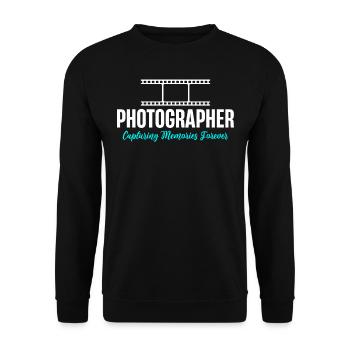 Photographer, Photography - Unisex Sweatshirt - black - Front - Alina (178cm) & Michal (187cm)