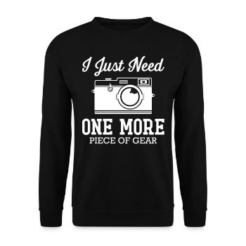 Photographer, Photography - Unisex Sweatshirt - black - Front - Alina (178cm) & Michal (187cm)