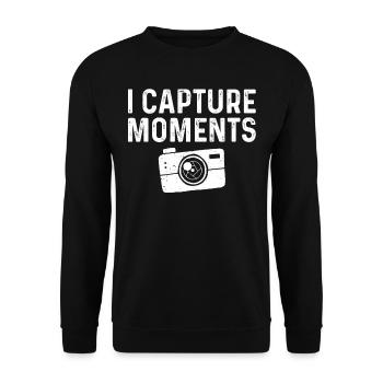 Photographer, Photography - Unisex Sweatshirt - black - Front - Alina (178cm) & Michal (187cm)