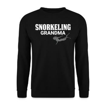 Snorkeling, snorkeling, diving, underwater - Unisex Sweatshirt - black - Front - Alina (178cm) & Michal (187cm)