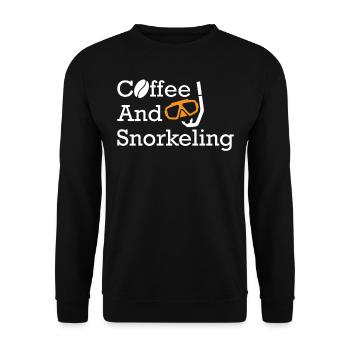 Snorkeling, snorkeling, diving, underwater - Unisex Sweatshirt - black - Front - Alina (178cm) & Michal (187cm)