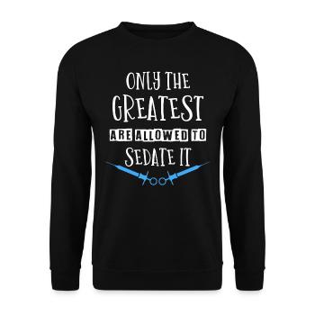 Anesthesiologist, Anesthesiology - Unisex Sweatshirt - black - Front - Alina (178cm) & Michal (187cm)
