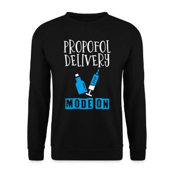 Anesthesiologist, Anesthesiology - Unisex Sweatshirt - black - Front - Alina (178cm) & Michal (187cm)