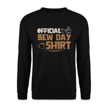 Barista, coffee machine - Unisex Sweatshirt - black - Front - Alina (178cm) & Michal (187cm)