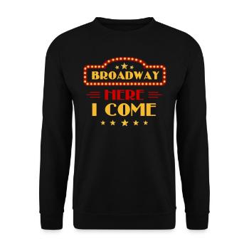Broadway, Musical, Theatre nerd - Unisex Sweatshirt - black - Front - Alina (178cm) & Michal (187cm)