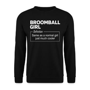 Broadway, Musical, Theatre nerd - Unisex Sweatshirt - black - Front - Alina (178cm) & Michal (187cm)