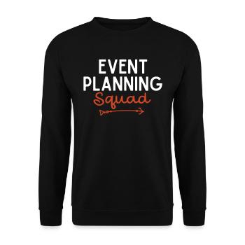 Event Planning, Event Planner - Unisex Sweatshirt - black - Front - Alina (178cm) & Michal (187cm)