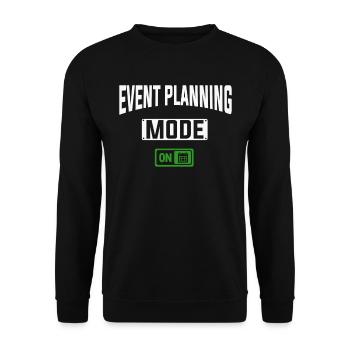 Event Planning, Event Planner - Unisex Sweatshirt - black - Front - Alina (178cm) & Michal (187cm)