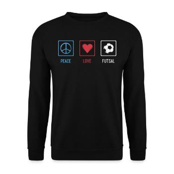 Futsal, Football, - Sweat-shirt Unisexe - noir - Devant - Alina (178cm) & Michal (187cm)