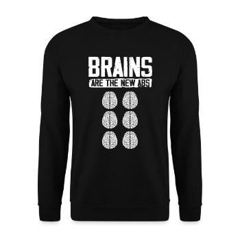 Neuroscience, Neuroscientist - Unisex Sweatshirt - black - Front - Alina (178cm) & Michal (187cm)