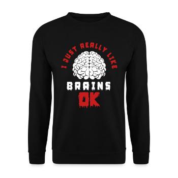 Neuroscience, Neuroscientist - Unisex Sweatshirt - black - Front - Alina (178cm) & Michal (187cm)