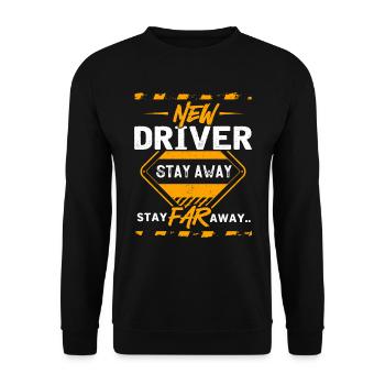 New driver's license - Unisex Sweatshirt - black - Front - Alina (178cm) & Michal (187cm)