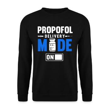 Anesthesia, anaesthetist - Unisex Sweatshirt - black - Front - Alina (178cm) & Michal (187cm)
