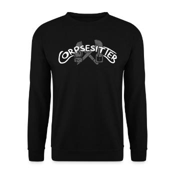 Corpse Keepers, Undertakers, Funeral Homes - Unisex Sweatshirt - black - Front - Alina (178cm) & Michal (187cm)