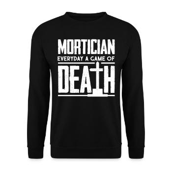 Corpse Keepers, Undertakers, Funeral Homes - Unisex Sweatshirt - black - Front - Alina (178cm) & Michal (187cm)