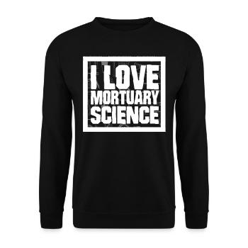 Corpse Keepers, Undertakers, Funeral Homes - Unisex Sweatshirt - black - Front - Alina (178cm) & Michal (187cm)
